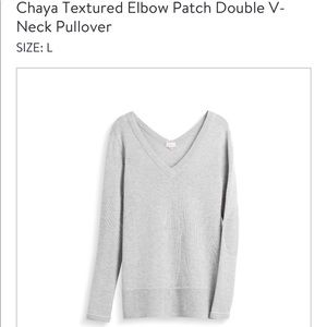 NWT Market & Spruce Chaya Double-V Sweater